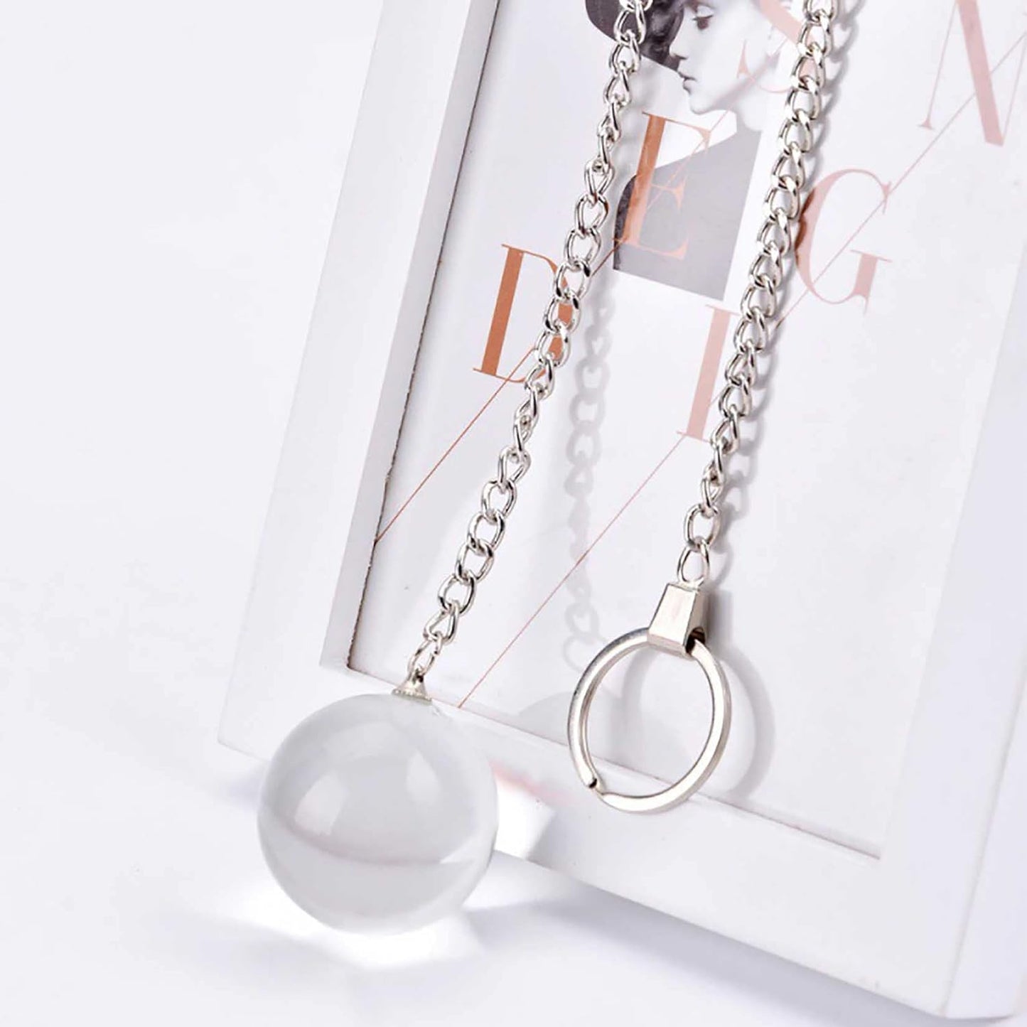 Glass Pearl Transparent Round Small Stopper Crystal Bead Ball - image 0