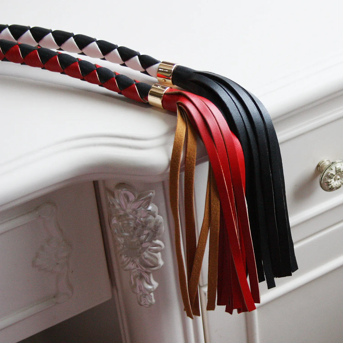 90cm Braided Single-tail Whip With Loose-strand Tip - image 2