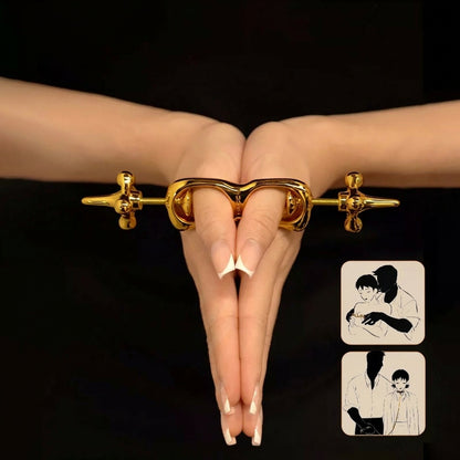 Adjustable Metal Thumb Cuffs - image 5