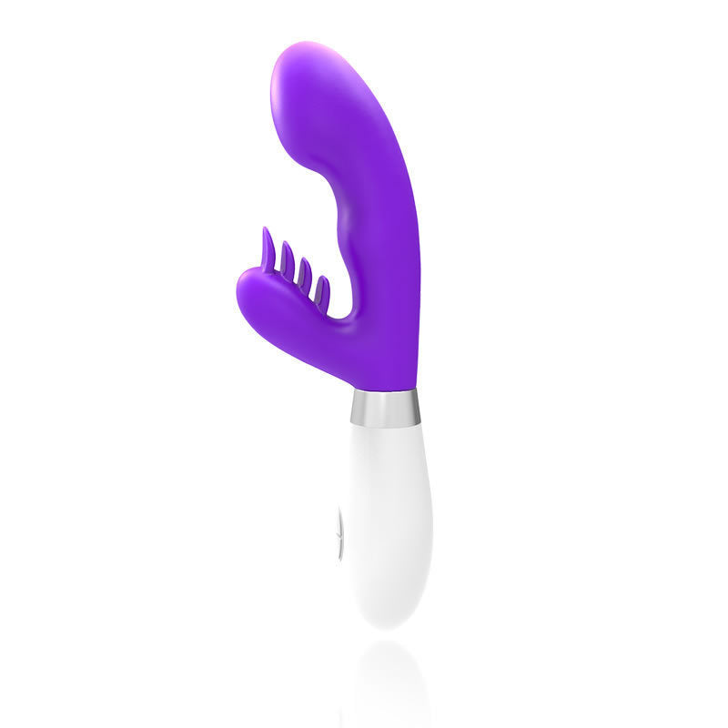 Magic Wand Silicone Double Head Cordless Massager With 10 Vibration Modes - Purple - image 3