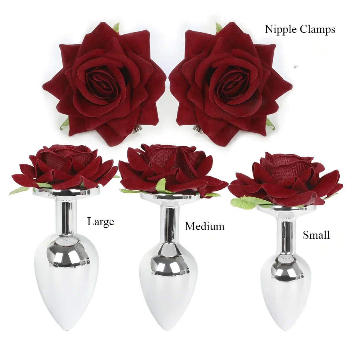 EcoRose – Sustainable Floral Anal Plug & Nipple Clamp Set - image 7