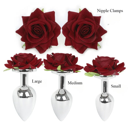 EcoRose – Sustainable Floral Anal Plug & Nipple Clamp Set - image 7