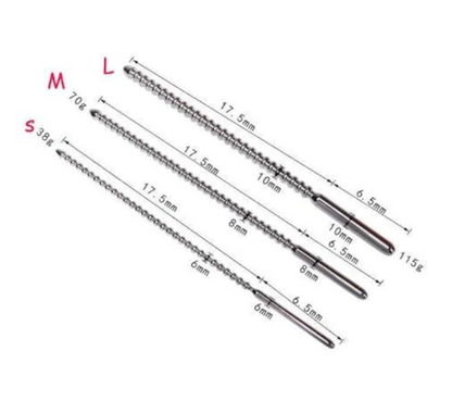 Solid Beaded Urethral Sound - image 0