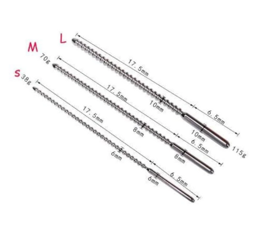 Solid Beaded Urethral Sound - image 0