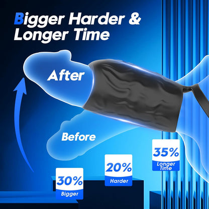 APP-Controlled Vibrating Cock Ring Penis Sleeve - image 3