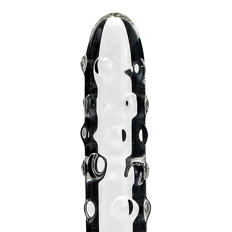 Textured Glass Dildo – Handcrafted Bobble Shaft for G-Spot & Anal Play - image 2