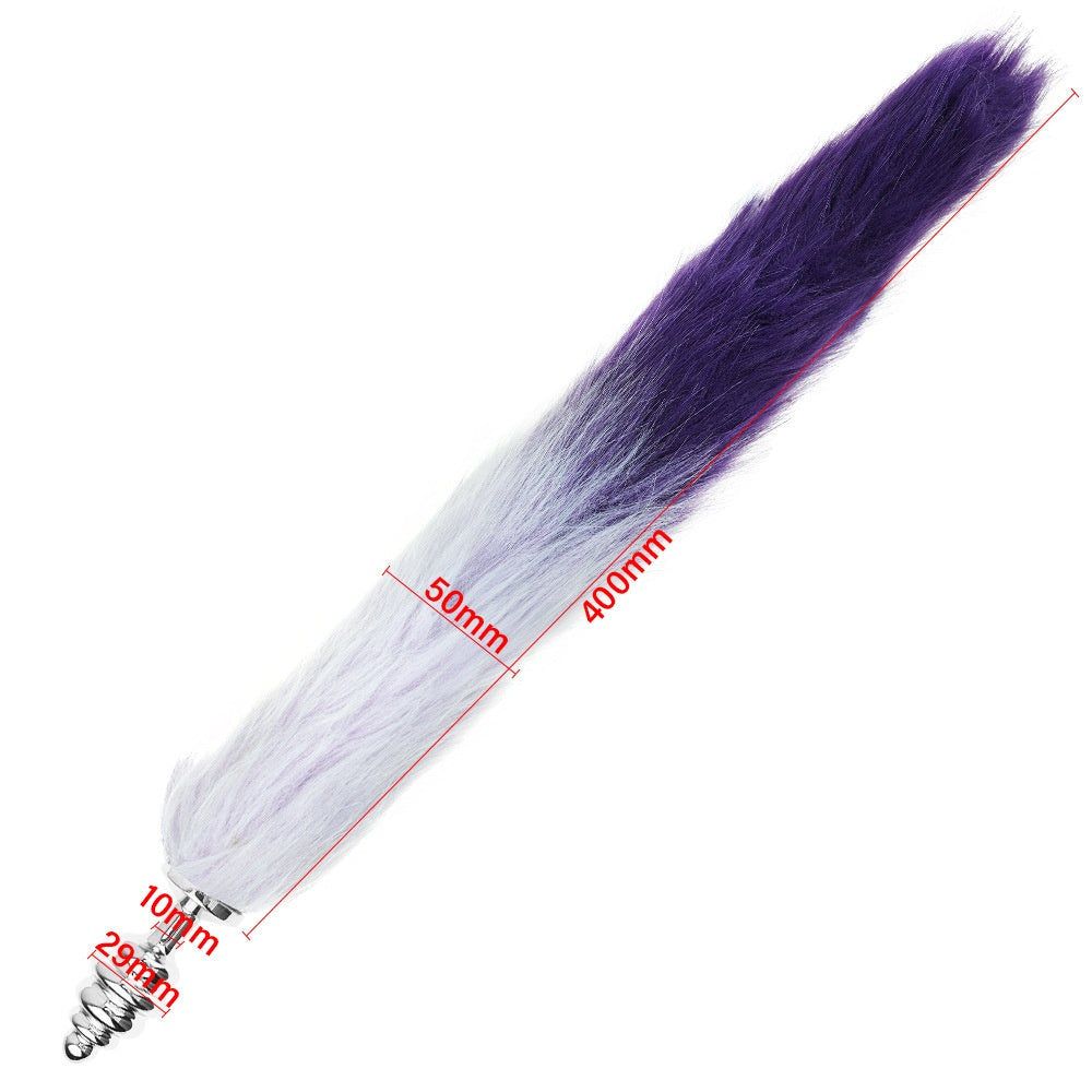 Smooth Long Fox Tail Flirting butt plug - image 11