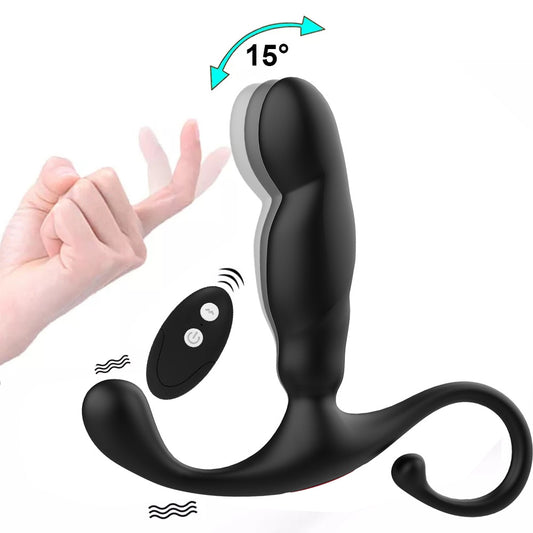 Black Warrior Butt Plug Prostate Massager - Vibration & Clasp Function - Remote Control - image 0
