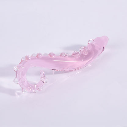 The Sacred Squirter – Curved Glass Wand for G-Spot & Temperature Play - Pink - image 4