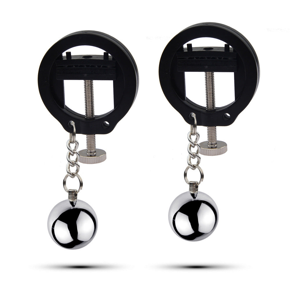BDSM Black Nipple Clamps Nipple Clips - Black - image 0