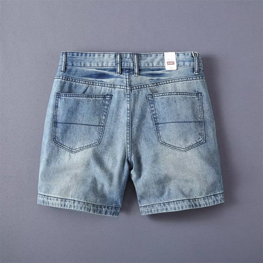 Men's Washed Denim Shorts - image 0