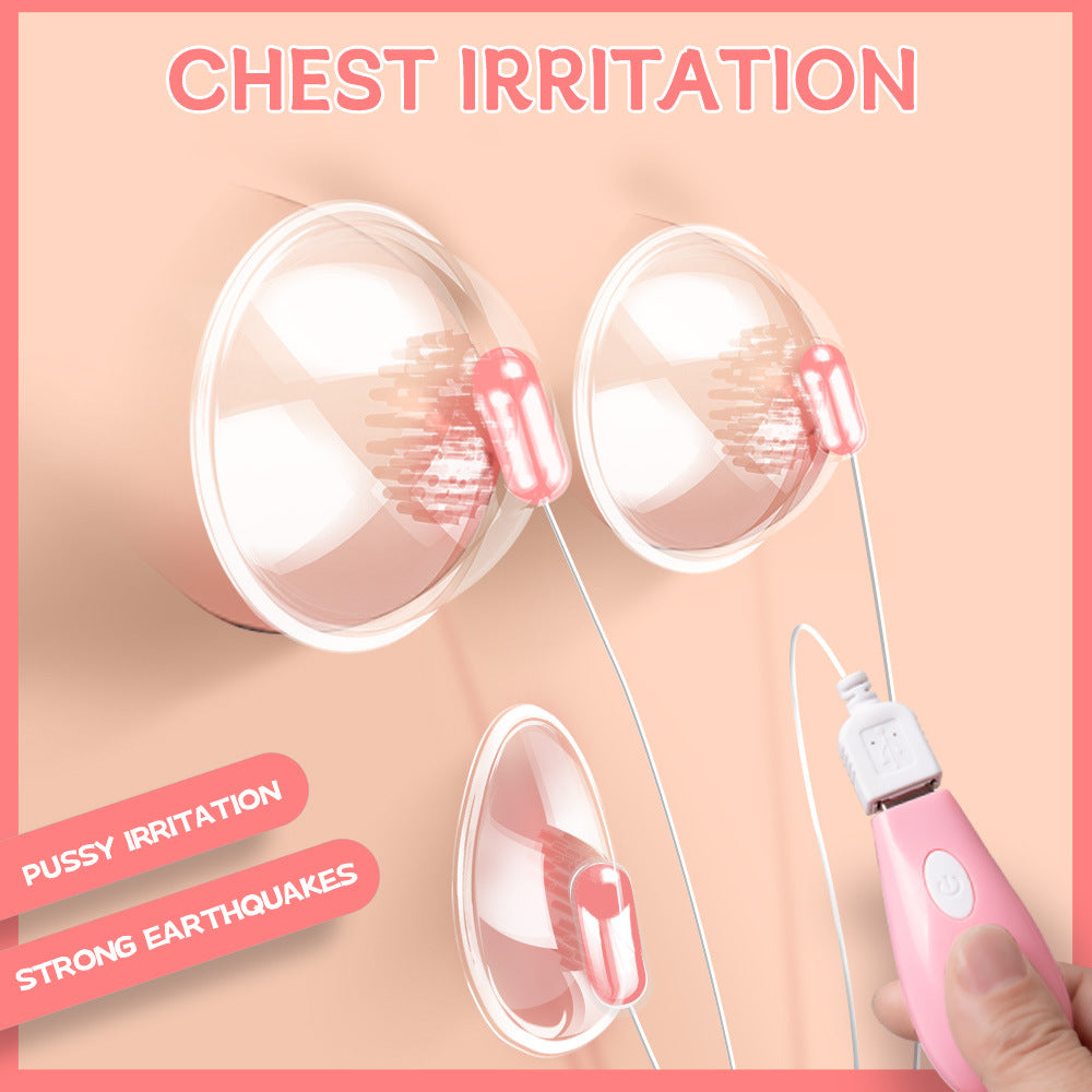 All-in-One Nipple & Clitoral Vibrator – 3-in-1 Stimulation - Pink - image 5