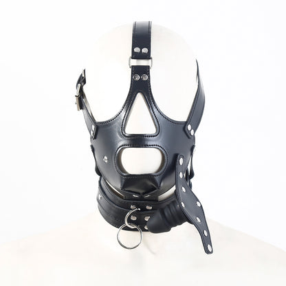 SM Gag Head Mask - Black - image 1