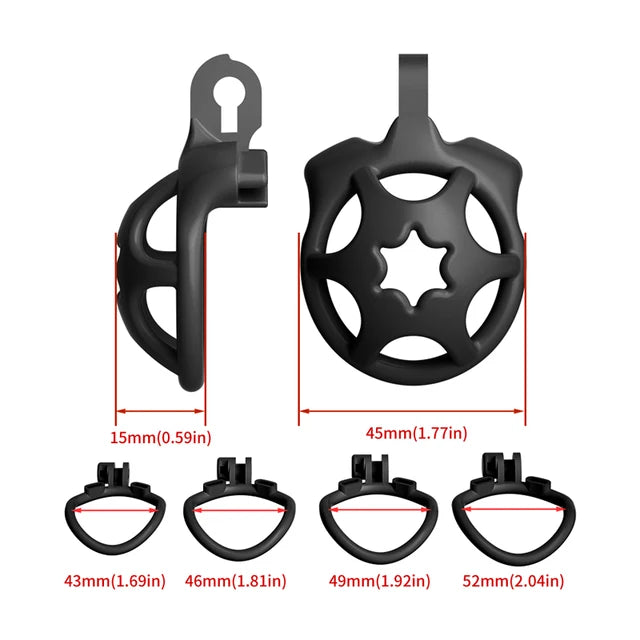 Starlight Breathable Chastity Ring - Black - image 9