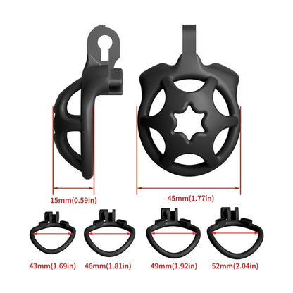Starlight Breathable Chastity Ring - Black - image 9