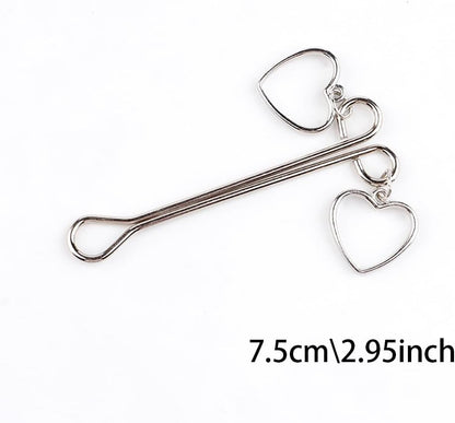 Silver Heart Nipple Ring - image 1