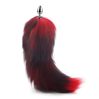 Fire Red Fox Cat Tail Butt Plug - Red - image 0