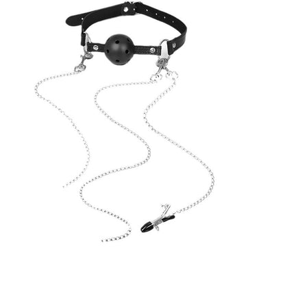 5-Piece BDSM Bondage Set – Ball Gag, Nipple Clamps & Anal Plug for Couples - image 10