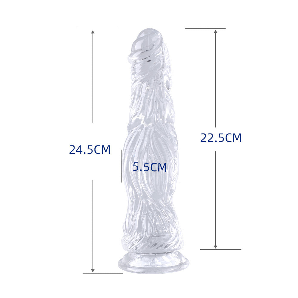 Realistic Suction Cup Dildo – Body-Safe TPE, Textured & Flexible for G-Spot & Anal Play - S - image 2