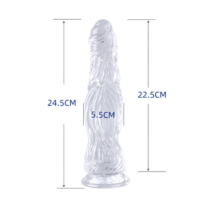 Realistic Suction Cup Dildo – Body-Safe TPE, Textured & Flexible for G-Spot & Anal Play - S - image 2