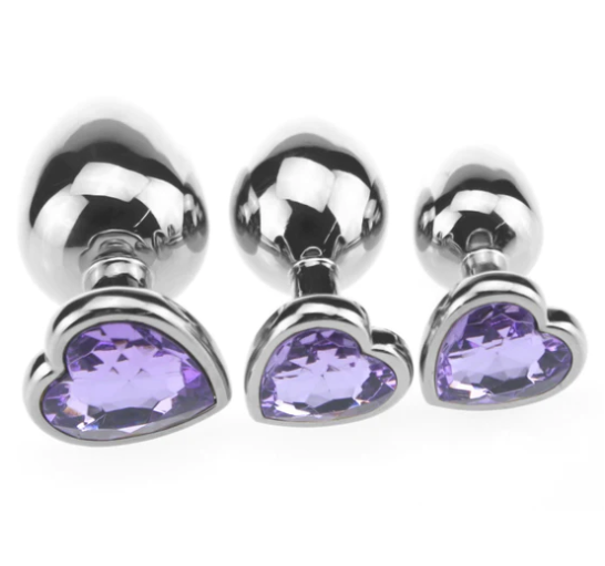 Candy Love Anal Butt Plug - Purple-large - image 2