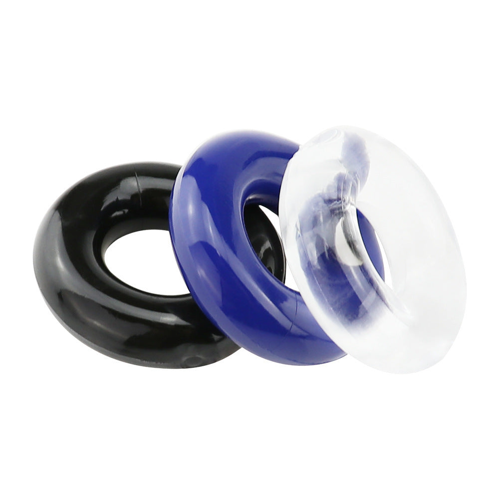 3 Ring Jelly Beaded Cock Ring Set - No Beads - image 2