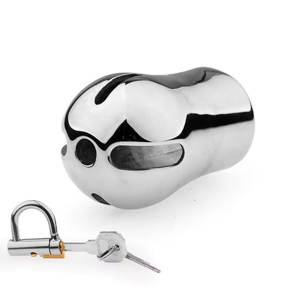 Portable Stainless Steel Chastity Cage - image 0