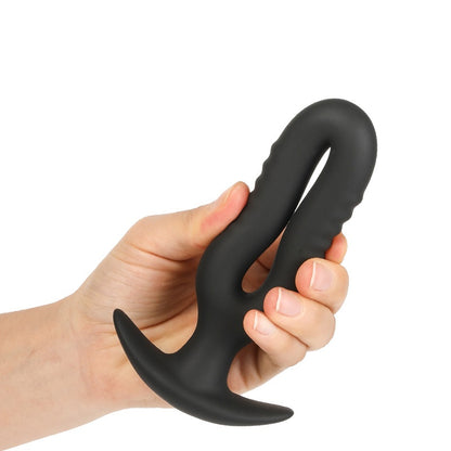 Siicone Hollow Anal Butt Plug - image 1