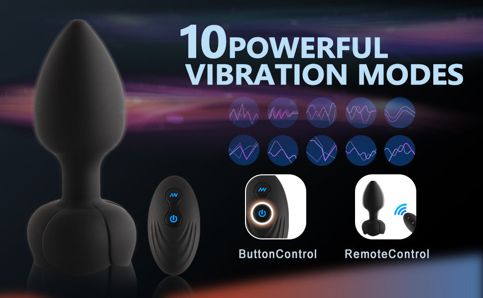 Rose Light Up Remote Butt Plug With 10 Vibrating Mode - image 4