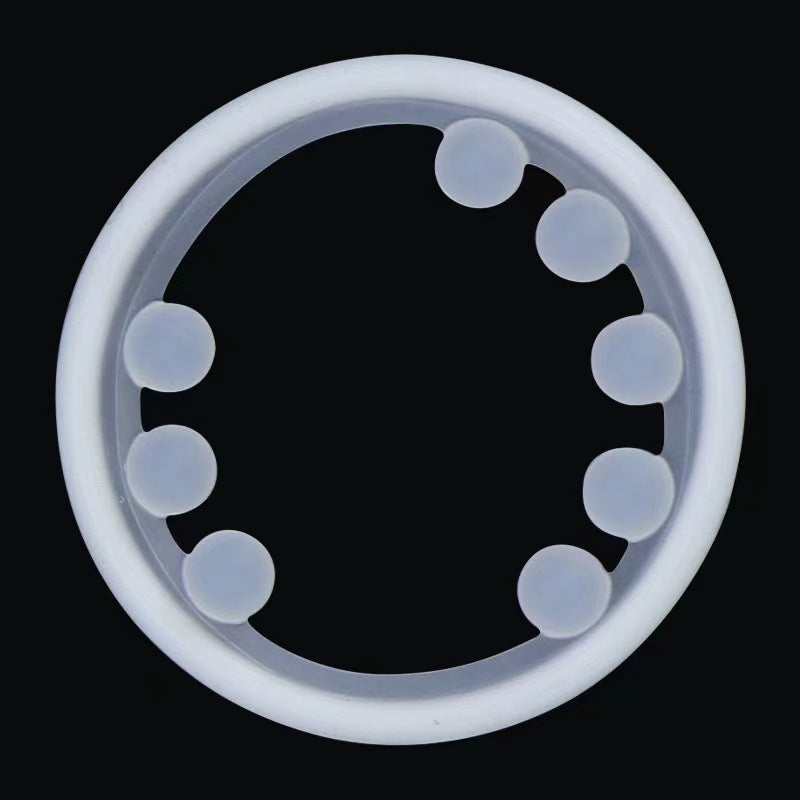 Beaded Delay Ring Elastic Penis Ring - 8 beads - image 1