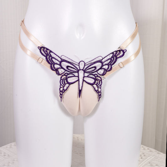 Sexy Sissy Underwear Adjustable - Purple - One size fits all (adjustable waist band) - image 1