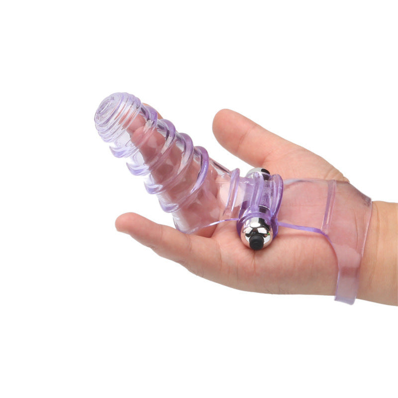 Finger Sleeve Vibrator Clit Stimulate - Purple - image 5