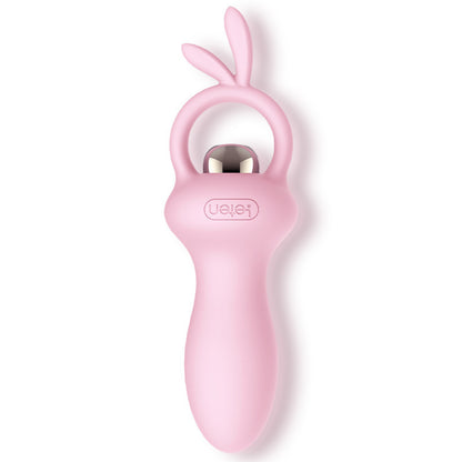 Vibrating Cute Pink Silicone Butt Plug with Finger Loop - A - image 0