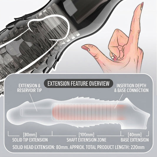 Vibrating Extension Sleeve for Added Length & Sensation - image 1
