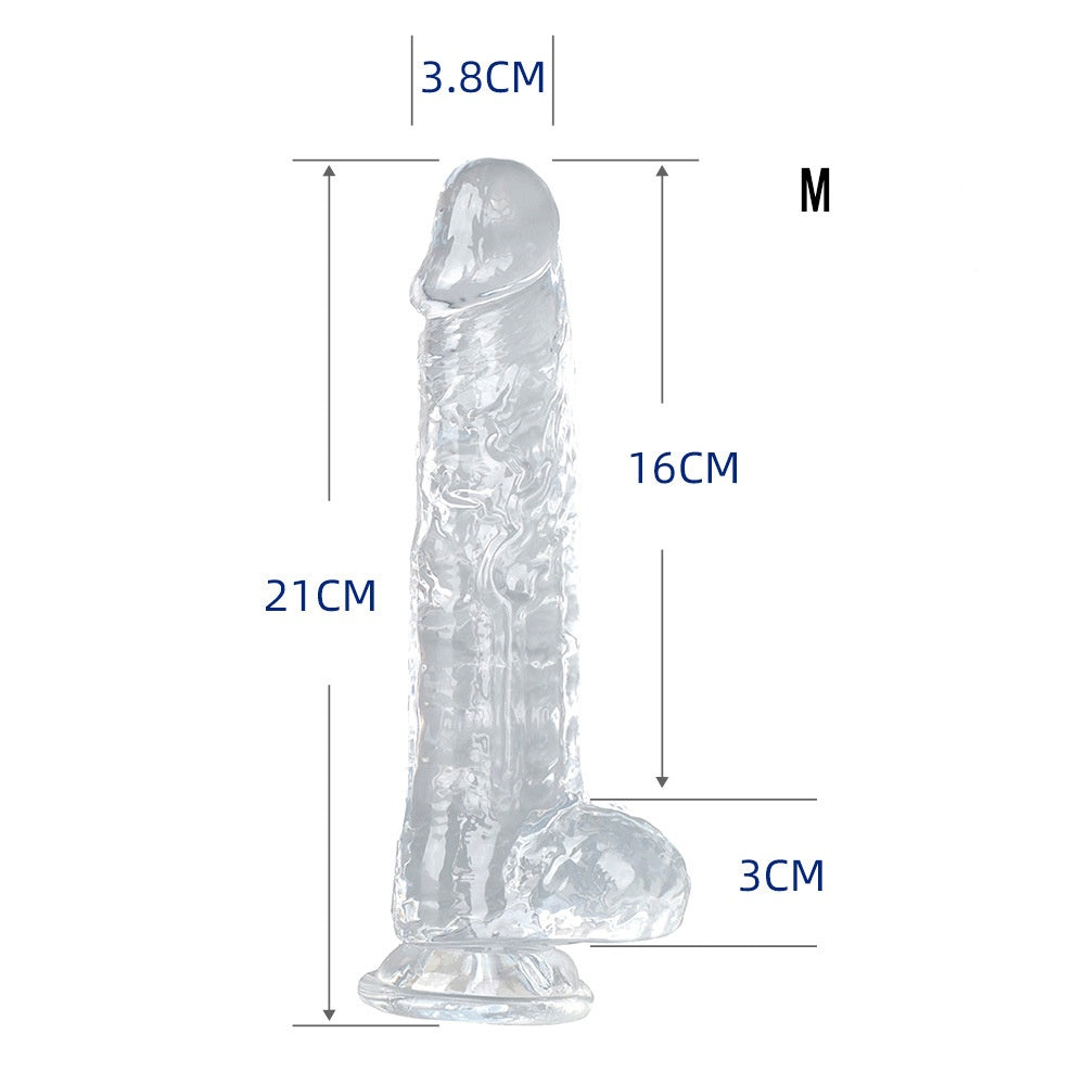 Small Realistic Clear 6 inch Cute Dildo with Suction Cup Dildo - M - image 8