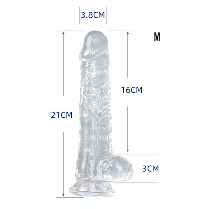 Small Realistic Clear 6 inch Cute Dildo with Suction Cup Dildo - M - image 8