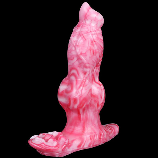 Vibrating Knot Dildo - Light Pink - image 0
