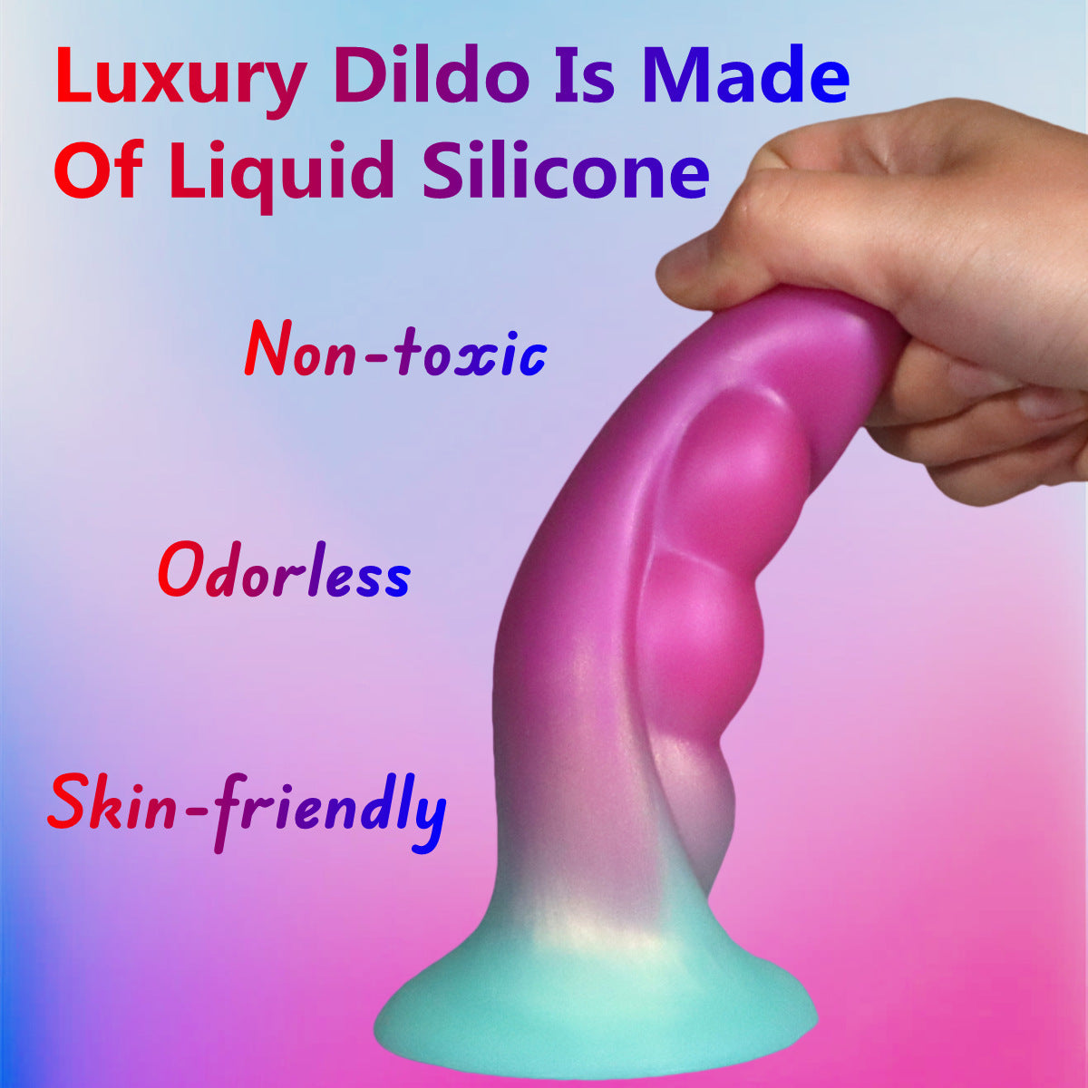 Alien Fantasy Finger Dildo – 6.3” Silicone Gradient Anal & Vaginal Toy with Suction Cup - image 10