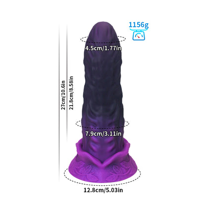 Amethyst Behemoth Triple Dominance Dildo - L - image 0