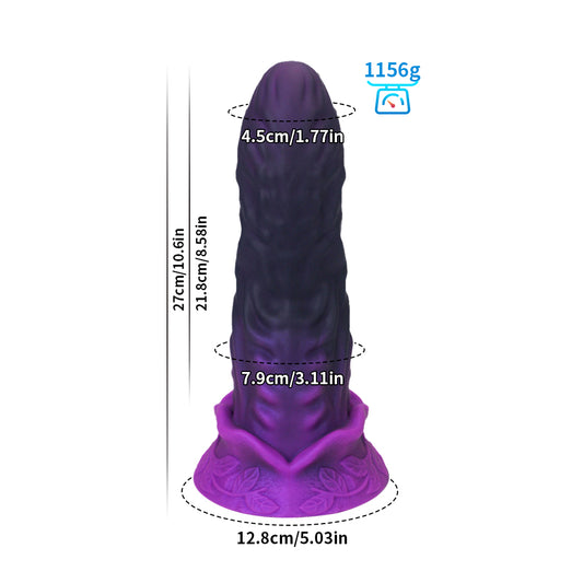 Amethyst Behemoth Triple Dominance Dildo - L - image 0