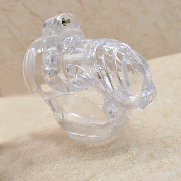The Vortex Full Cock and Ball Electro Stim Cock Cage Chastity - Electro - Clear - Diameter  50mm - image 3