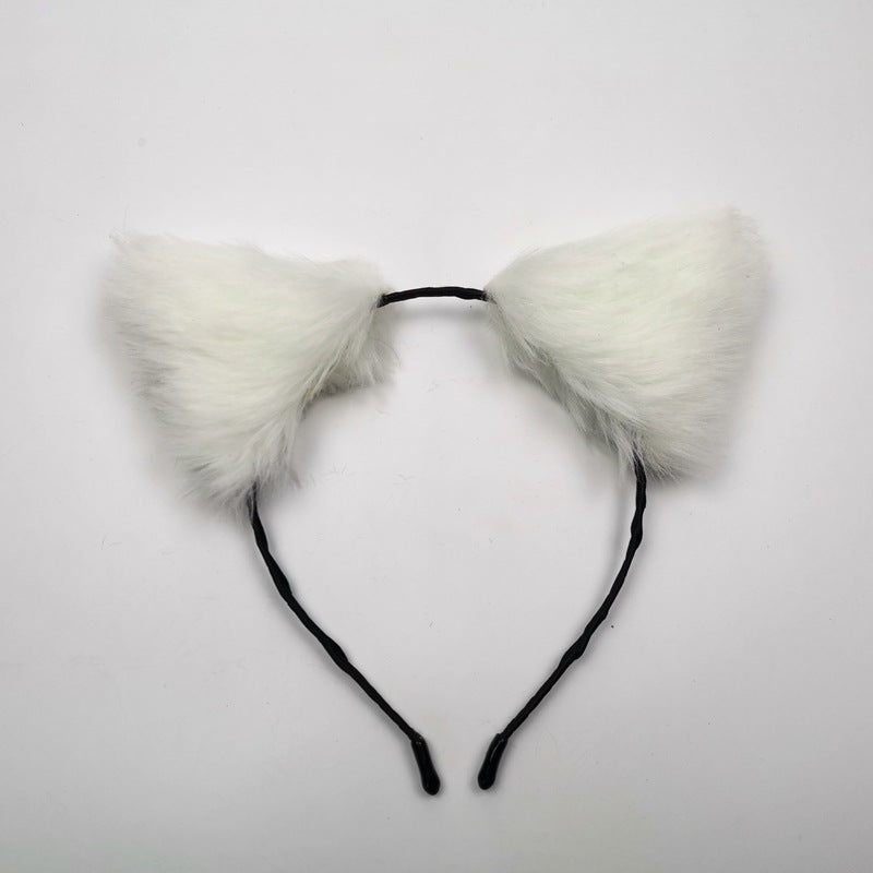 Black & White Pet Ears - White - image 1
