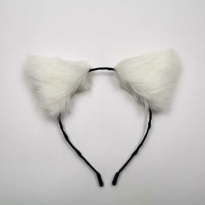 Black & White Pet Ears - White - image 1