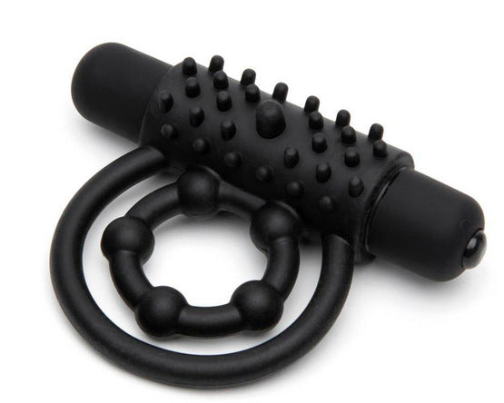 Bionic Bullet 5 Function Cock Ring - Black - image 2