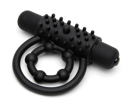 Bionic Bullet 5 Function Cock Ring - Black - image 2