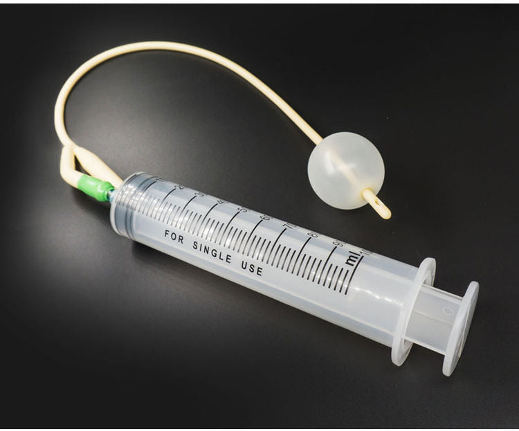 Silicone Urethral Catheter Tube With Syringe - syringe + tube (length: 39cm - width:7.3mm) - image 3
