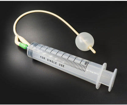 Silicone Urethral Catheter Tube With Syringe - syringe + tube (length: 39cm - width:7.3mm) - image 3