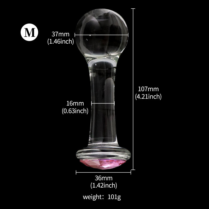 Crystalglow Glass Pleasure Anal Plug - image 6