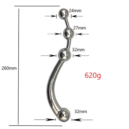 4 Anal Balls Stainless Steel Anal Metal Butt Plug - 620g - image 7