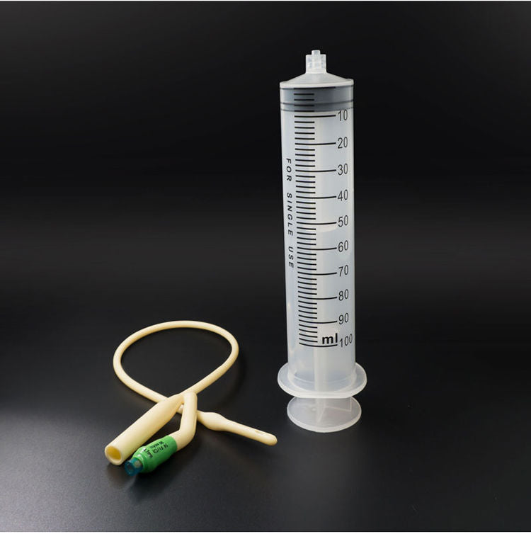 Silicone Urethral Catheter Tube With Syringe - image 2